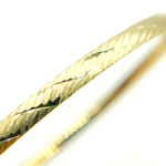 Load image into Gallery viewer, 14K Solid Gold Matte Textured Bangle