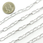 Load image into Gallery viewer, Sterling Silver Round Diamond Cut Paperclip Chain