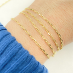Load image into Gallery viewer, 14K Solid Yellow Gold Flat Marina Link Chain by Foot