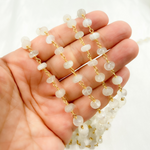 Load image into Gallery viewer, Siloni Moonstone Gold Plated Wire Chain. MS52
