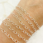Load image into Gallery viewer, 925 Sterling Silver Smooth Cable Chain.