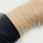 Load image into Gallery viewer, 2505SS. Sterling Silver Paperclip Chain