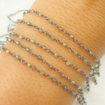 Load image into Gallery viewer, Multi Sapphire Oxidized Wire Chain