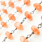 Load image into Gallery viewer, Sunstone Oxidized Wire Chain