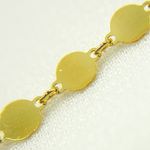 Load image into Gallery viewer, Gold Plated 925 Sterling Silver Flat Disc Chain.