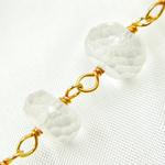Load image into Gallery viewer, Crystal Round Shape Gold Plated Wire Chain