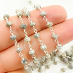 Load image into Gallery viewer, Coated Silverite Wire Chain.