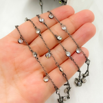 Load image into Gallery viewer, Cubic Zirconia Heart Shape Dangle & Connected Wire Chain