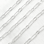 Load image into Gallery viewer, 925 Sterling Silver Paperclip Link Chain. Smooth Short Link.