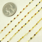 Load image into Gallery viewer, 14K Solid Gold Flat Marina Link Unfinished Chain