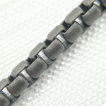 Load image into Gallery viewer, Black Rhodium Matt Sterling Silver Box Link Chain