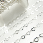 Load image into Gallery viewer, 925 Sterling Silver Open Heart Shape Link Chain