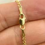 Load image into Gallery viewer, 14K Solid Gold Diamond Cut Marina Chain