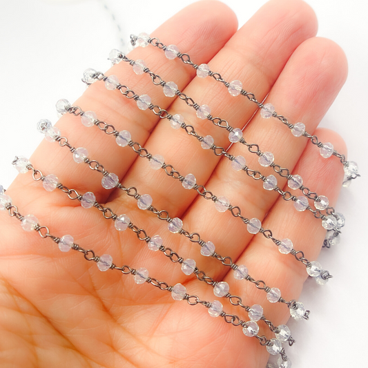 Opalite Wire Wrap Chain
