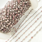 Load image into Gallery viewer, Strawberry Quartz Oxidized Wire Chain