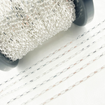 Load image into Gallery viewer, Sterling Silver Flat Oval Box Link Chain