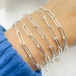 Load image into Gallery viewer, 4002SS. Sterling Silver Paperclip Chain