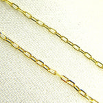 Load image into Gallery viewer, 025FCLT5. 14K Solid Yellow Gold Diamond Cut Paperclip Link Chain
