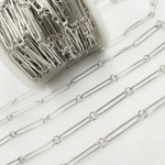 Load image into Gallery viewer, V39OX. Oxidized Sterling Silver Paperclip Link Chain