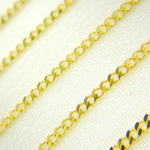 Load image into Gallery viewer, 14K Solid Yellow Gold Flat Curb Link Chain