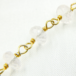 Load image into Gallery viewer, Rose Quartz Gold Plated 925 Sterling Silver Wire Chain