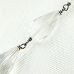 Load image into Gallery viewer, Crystal Tear Drop Shape Oxidized Wire Chain