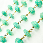 Load image into Gallery viewer, Amazonite Gold Plated Wire Chain