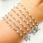 Load image into Gallery viewer, Shaded Amazonite Oxidized Wire Chain