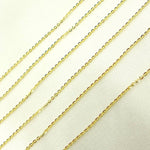 Load image into Gallery viewer, 14K Solid Gold Flat Cable Link Chain