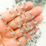 Load image into Gallery viewer, Aquamarine Oxidized Wire Chain