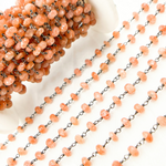 Load image into Gallery viewer, Sunstone Oxidized Wire Chain