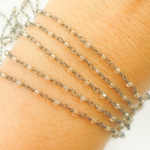 Load image into Gallery viewer, Coated Crystal Oxidized Wire Chain.