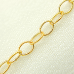 Load image into Gallery viewer, 14K Gold Filled Textured Oval Link Chain.