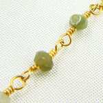 Load image into Gallery viewer, Cats Eye Wire Wrap Chain