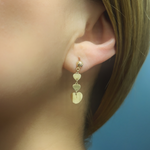Load image into Gallery viewer, 14K Solid Gold Dangle Earring