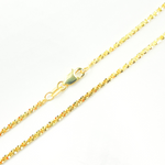 Load image into Gallery viewer, 14K Solid Gold Glitter Margarita Rock Chain