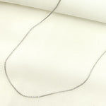 Load image into Gallery viewer, 14K Solid White Gold Wheat Chain