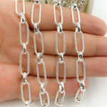 Load image into Gallery viewer, 925 Sterling Silver Paperclip Chain