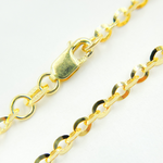 Load image into Gallery viewer, 14K Solid Gold Flat Cable Chain