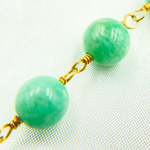Load image into Gallery viewer, Amazonite Gold Plated Wire Chain