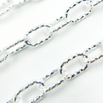 Load image into Gallery viewer, Sterling Silver Round Diamond Cut Paperclip Chain
