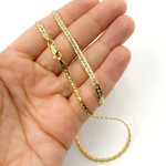 Load image into Gallery viewer, 14K Solid Gold Flat Snake Chain