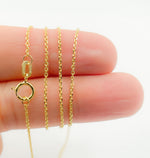 Load image into Gallery viewer, 030KFS. 14K Solid Gold Cable Chain