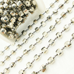 Load image into Gallery viewer, Steel Pyrite Cube Shape Oxidized Wire Chain.