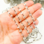 Load image into Gallery viewer, Siloni Moonstone Oxidized Wire Chain. MS60