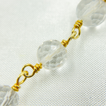 Load image into Gallery viewer, Crystal Round Gold Plated Wire Chain.