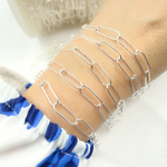 Load image into Gallery viewer, 925 Sterling Silver Paperclip Chain.