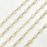 Load image into Gallery viewer, Moonstone Gold Plated Wire Chain.
