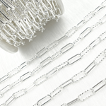 Load image into Gallery viewer, 925 Sterling Silver Paperclip Link Chain.