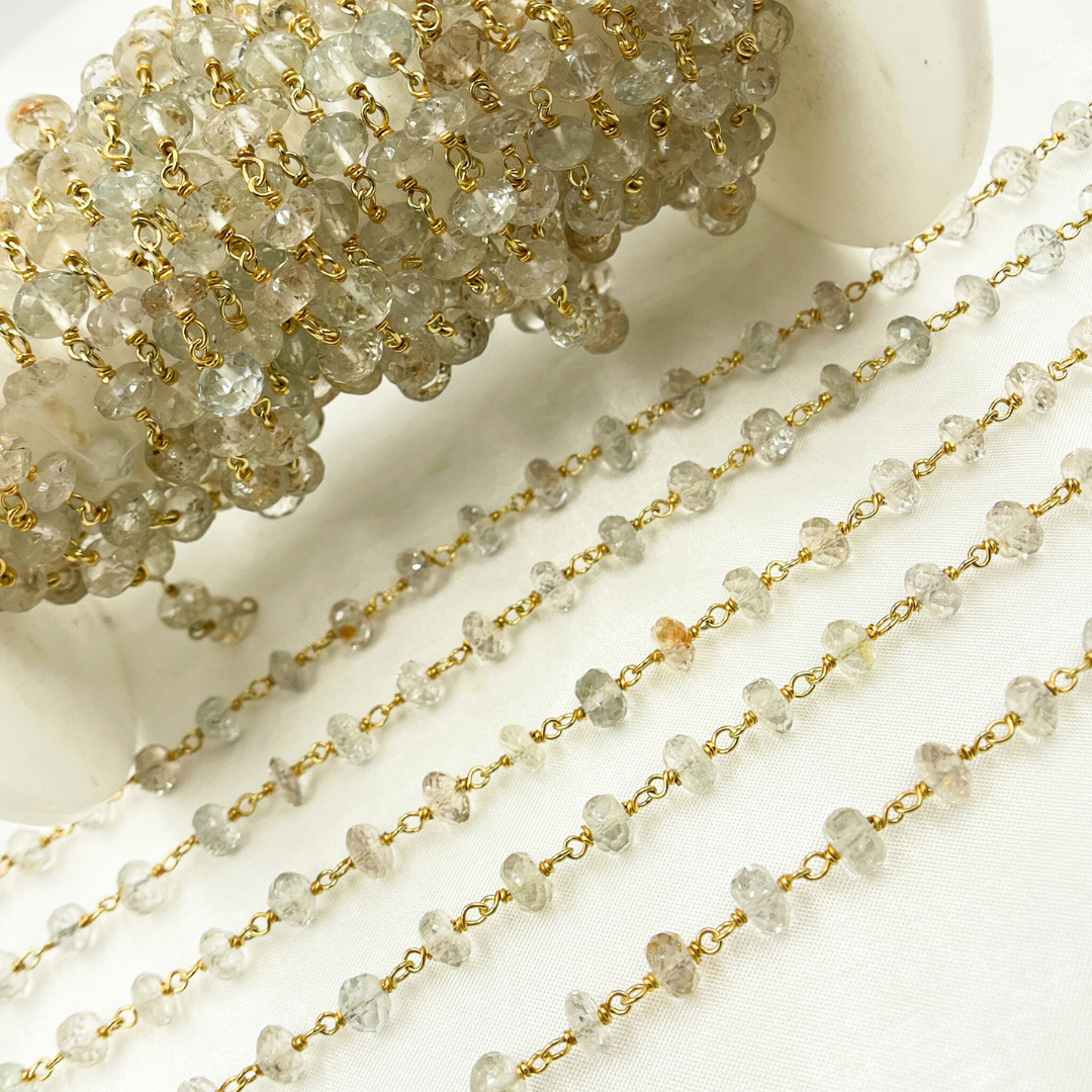 Imperial Topaz Gold Plated Wire Chain.